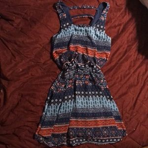 Red White and Blue patterned dress